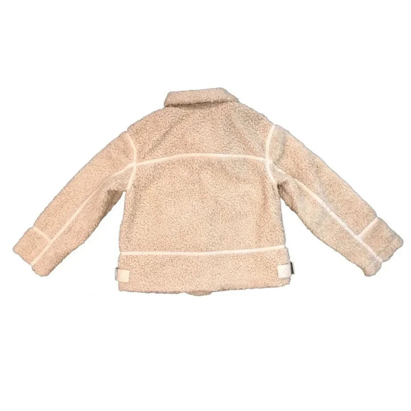 A.n.a Teddy Sherpa Double-Faced  Biker Jacket | Size Large | Cream / Ivory - Picture 5 of 10